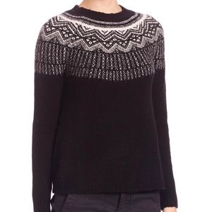 JOIE Deedra Fair Isle Wool Blend Sweater Large